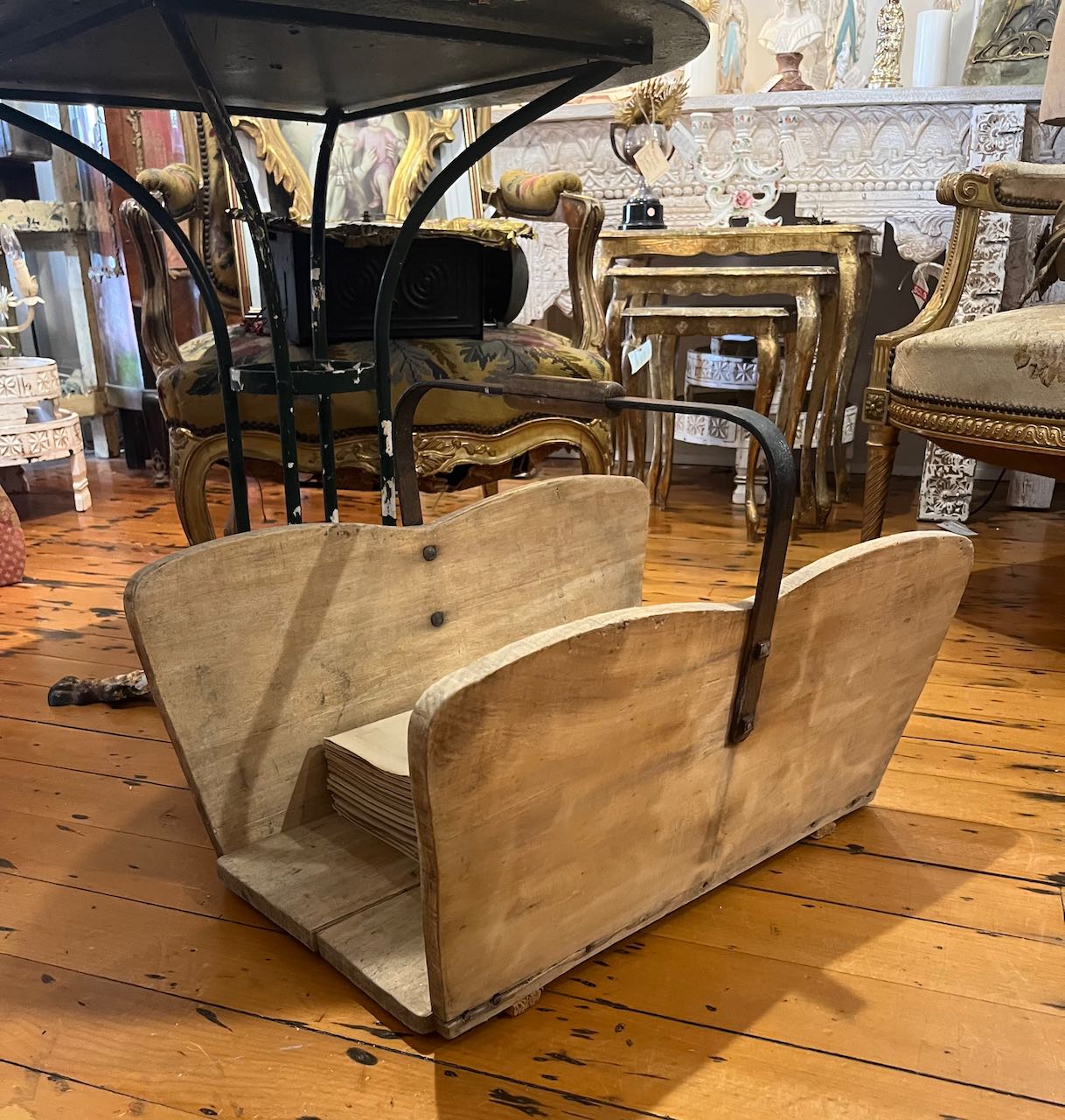 fa4477 Large French wooden Trug