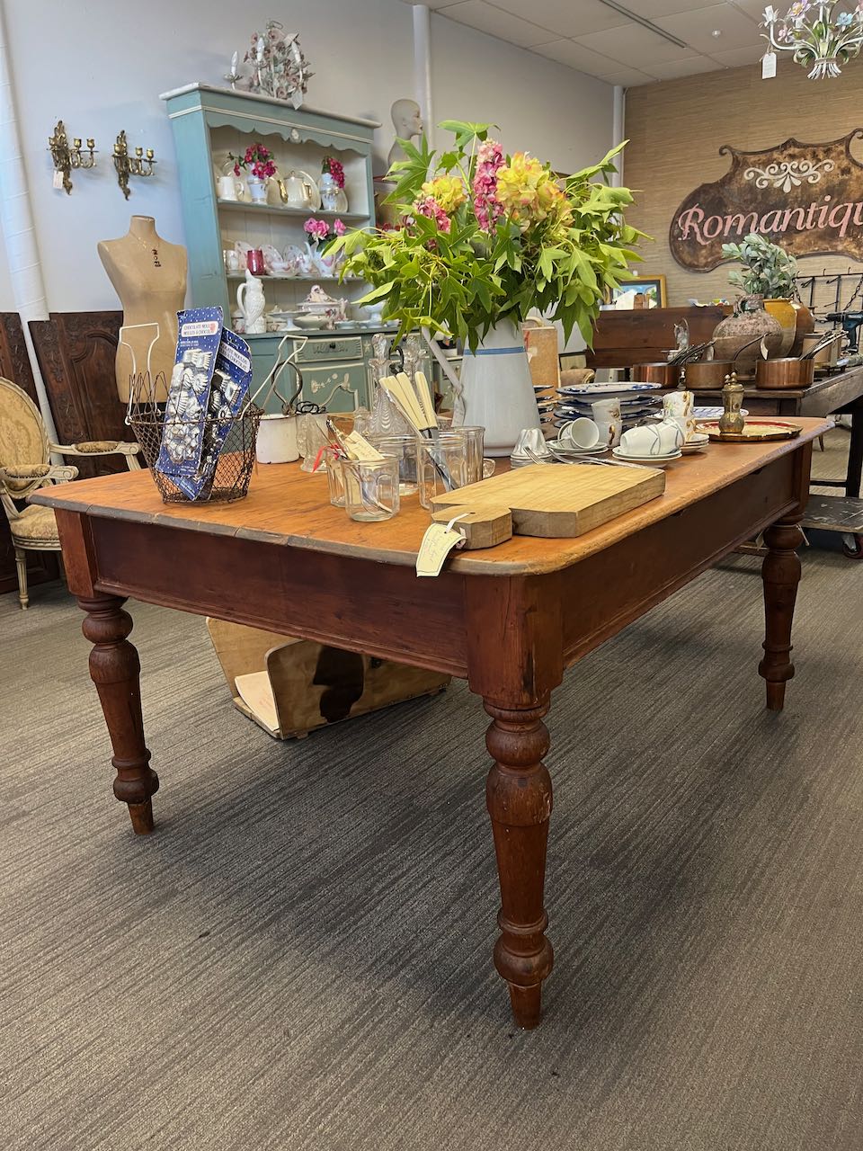 French antique Table from northern France (Farmhouse chic)