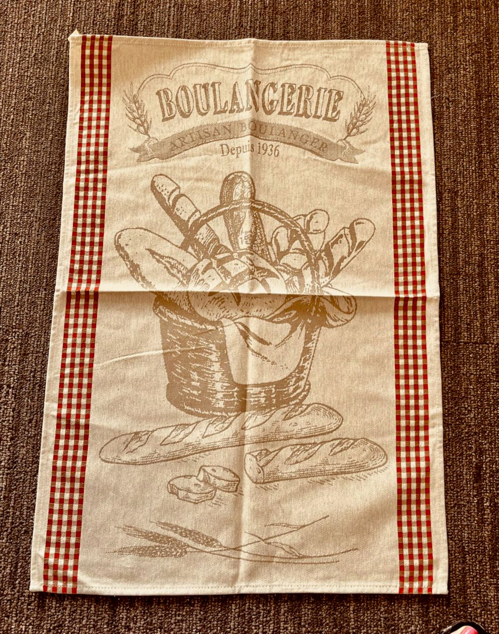 teatowel French jaquard.