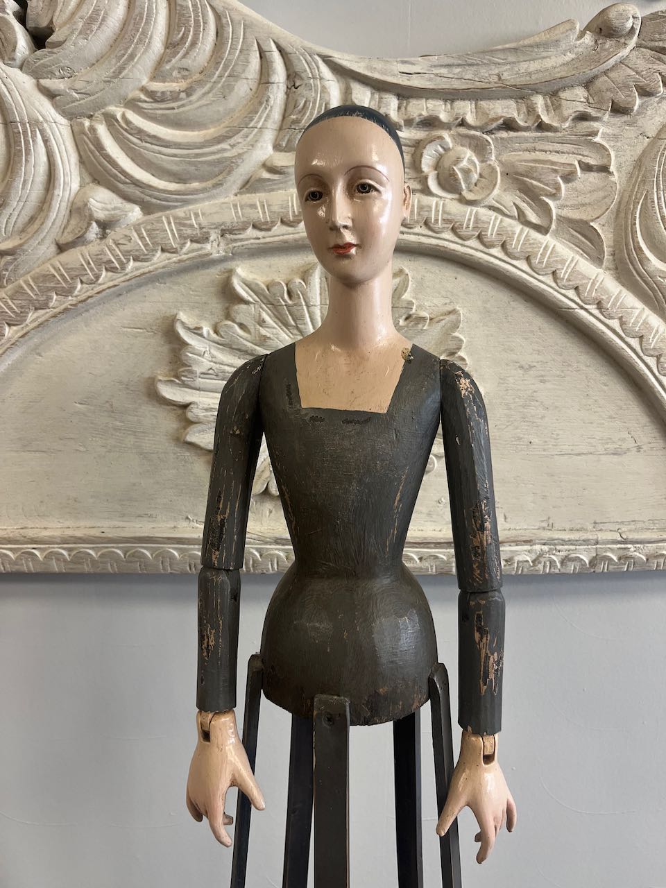 Large Wooden Santos (Saint) doll