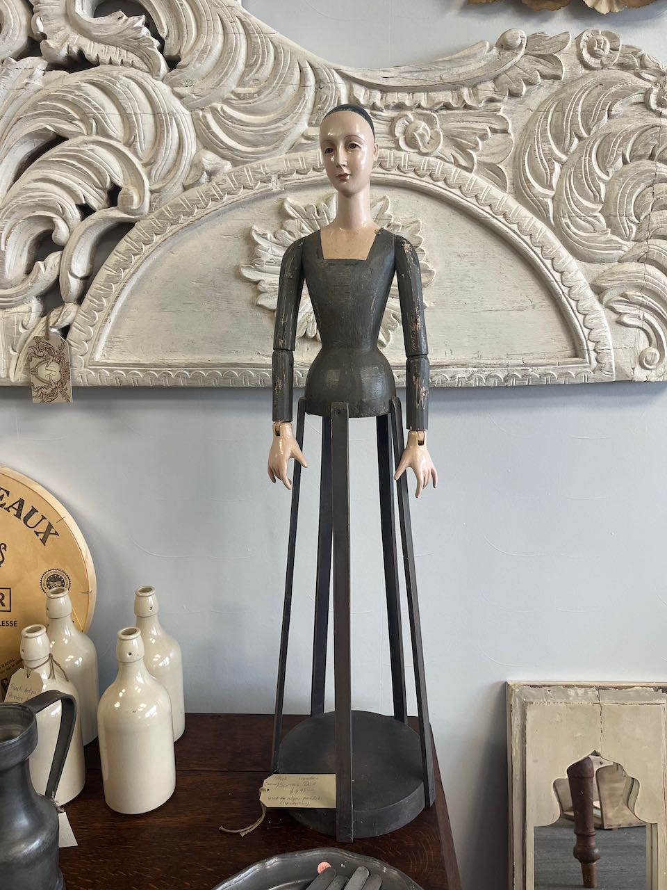 Large Wooden Santos (Saint) doll