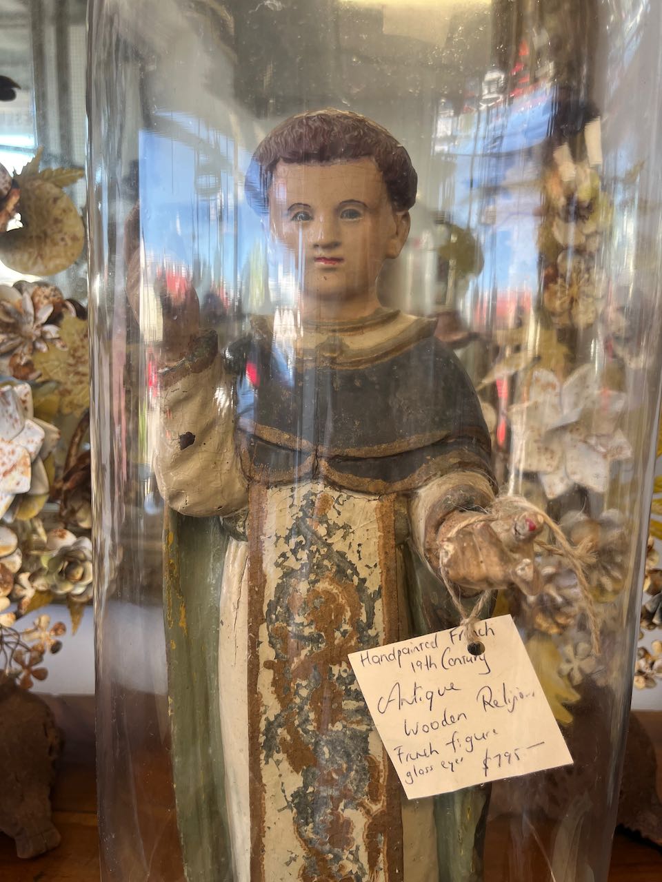 Fa Antique Wooden statue of St Anthony