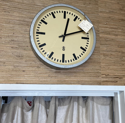 Battery operated European factory clock