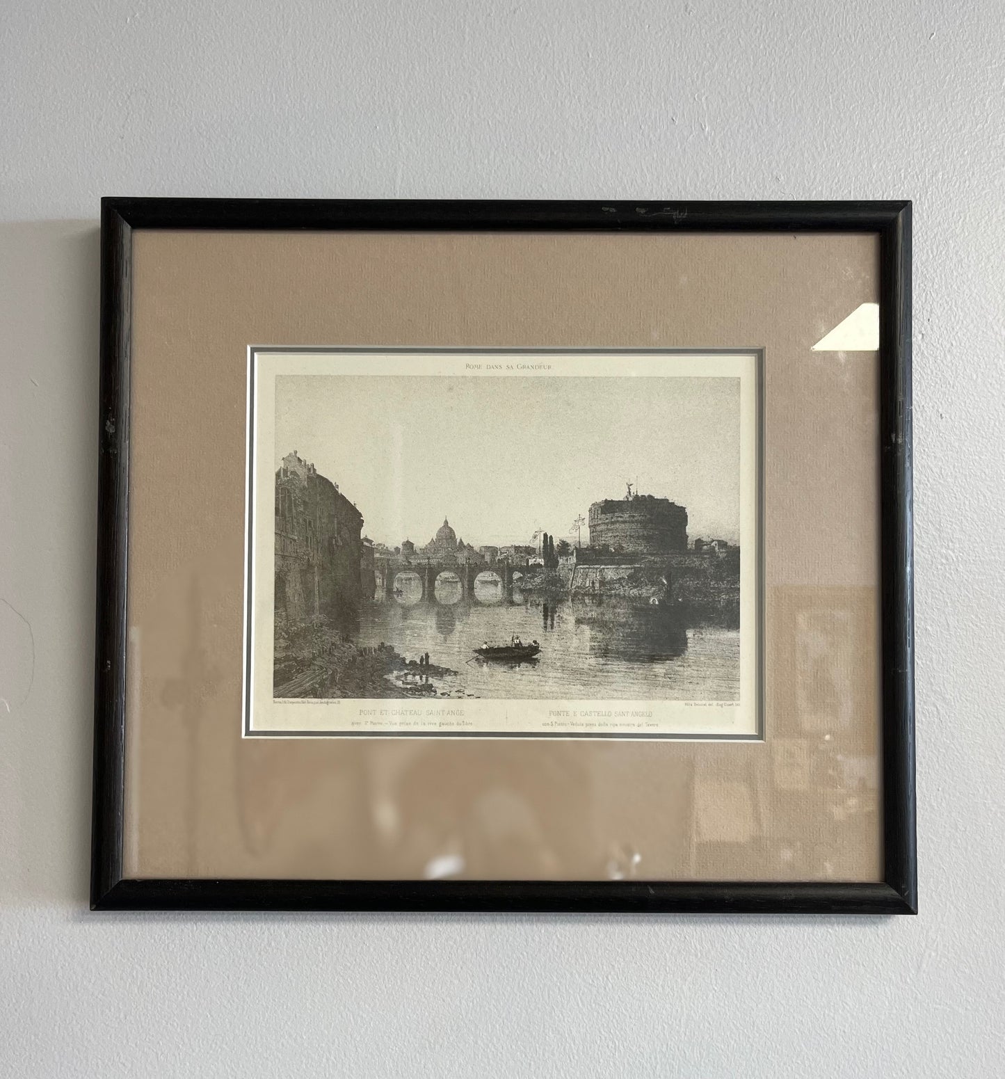 Framed Vintage Black and White prints of Paris