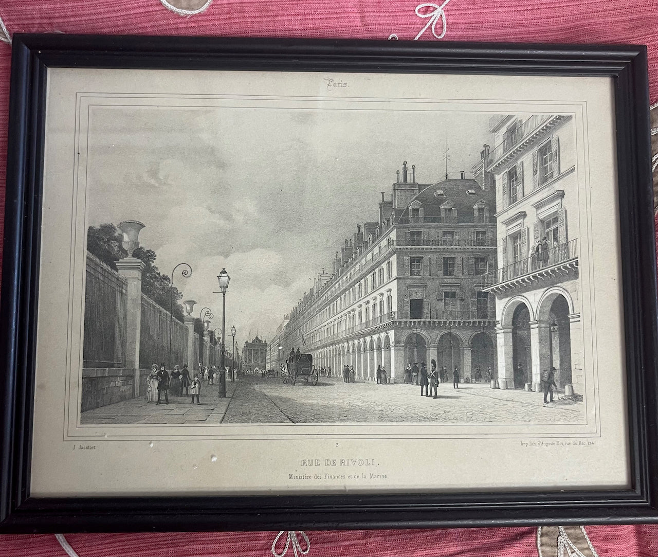 Framed Vintage Black and White prints of Paris