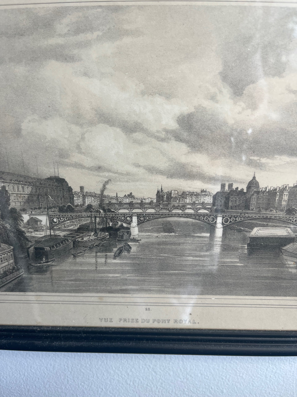 Framed Vintage Black and White prints of Paris