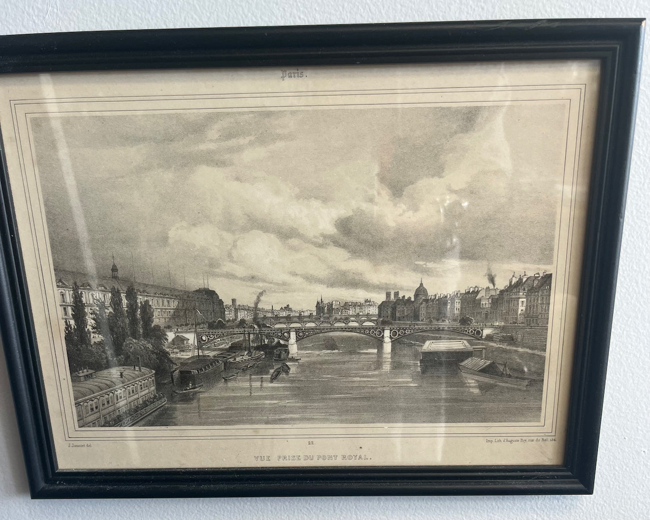 Framed Vintage Black and White prints of Paris