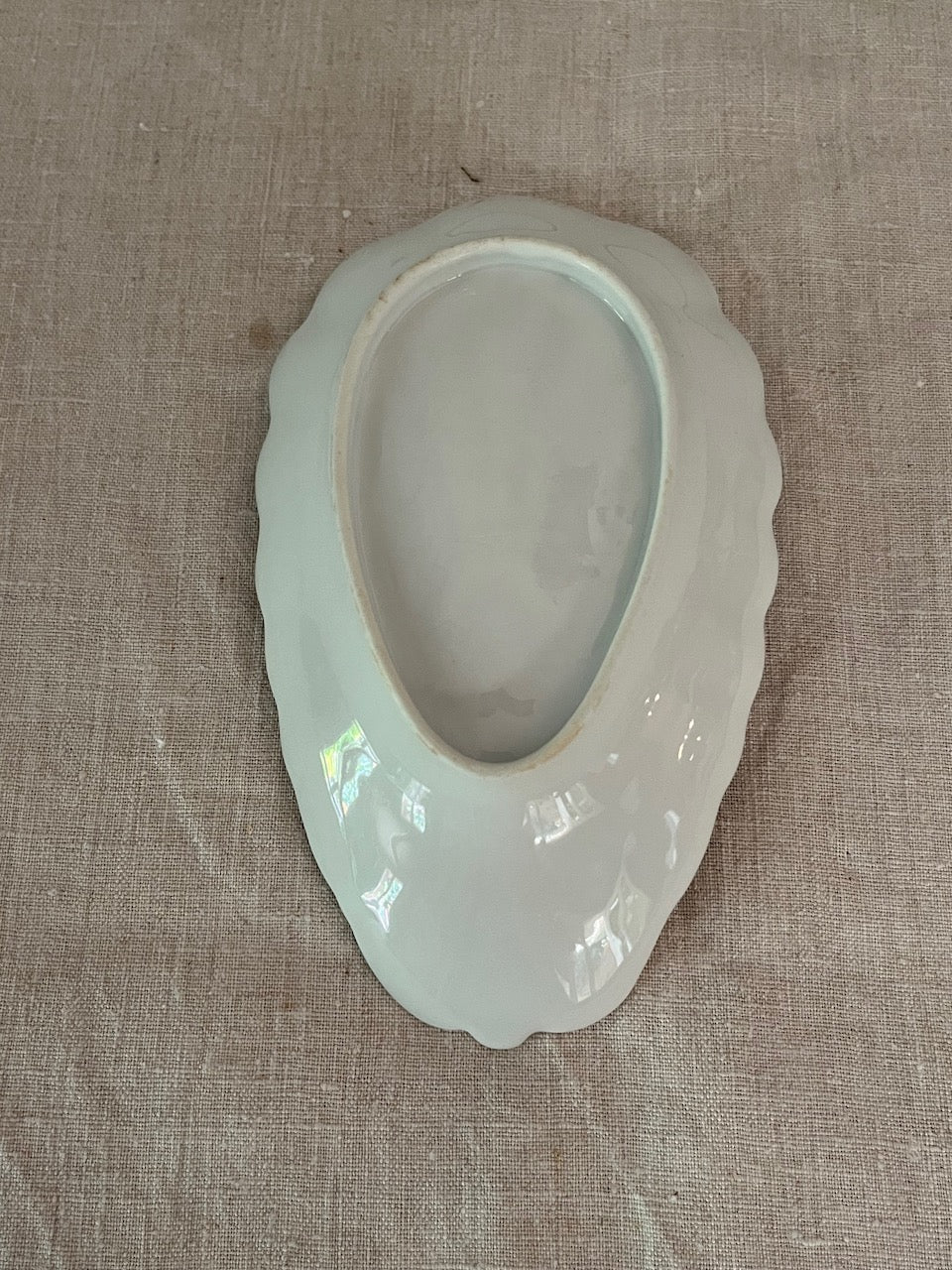 fa4128 french porcelain shell dish