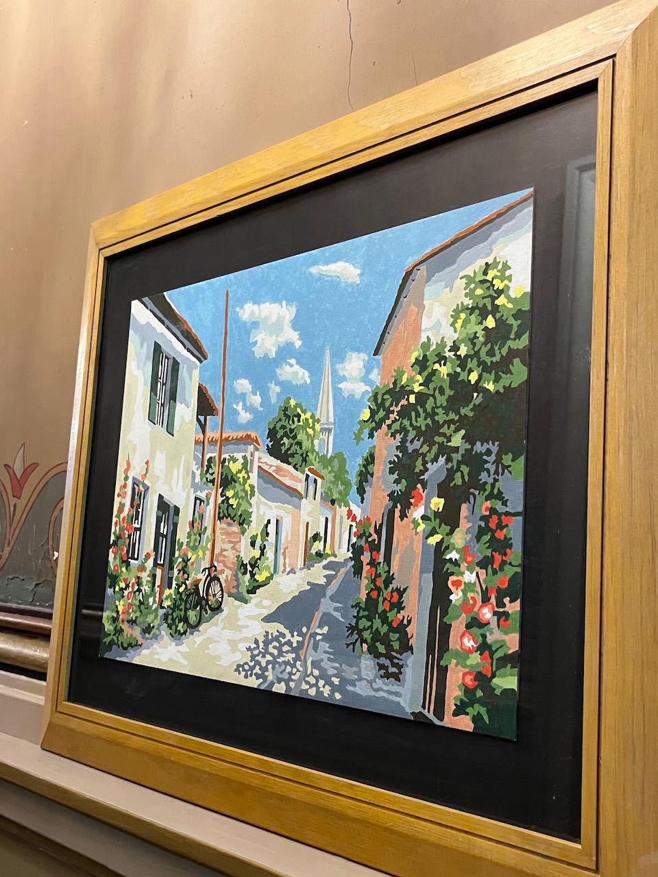 fa4085 Framed print of a beautiful French village