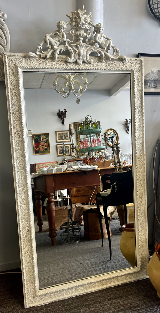 fa Large Antique French dressing mirror