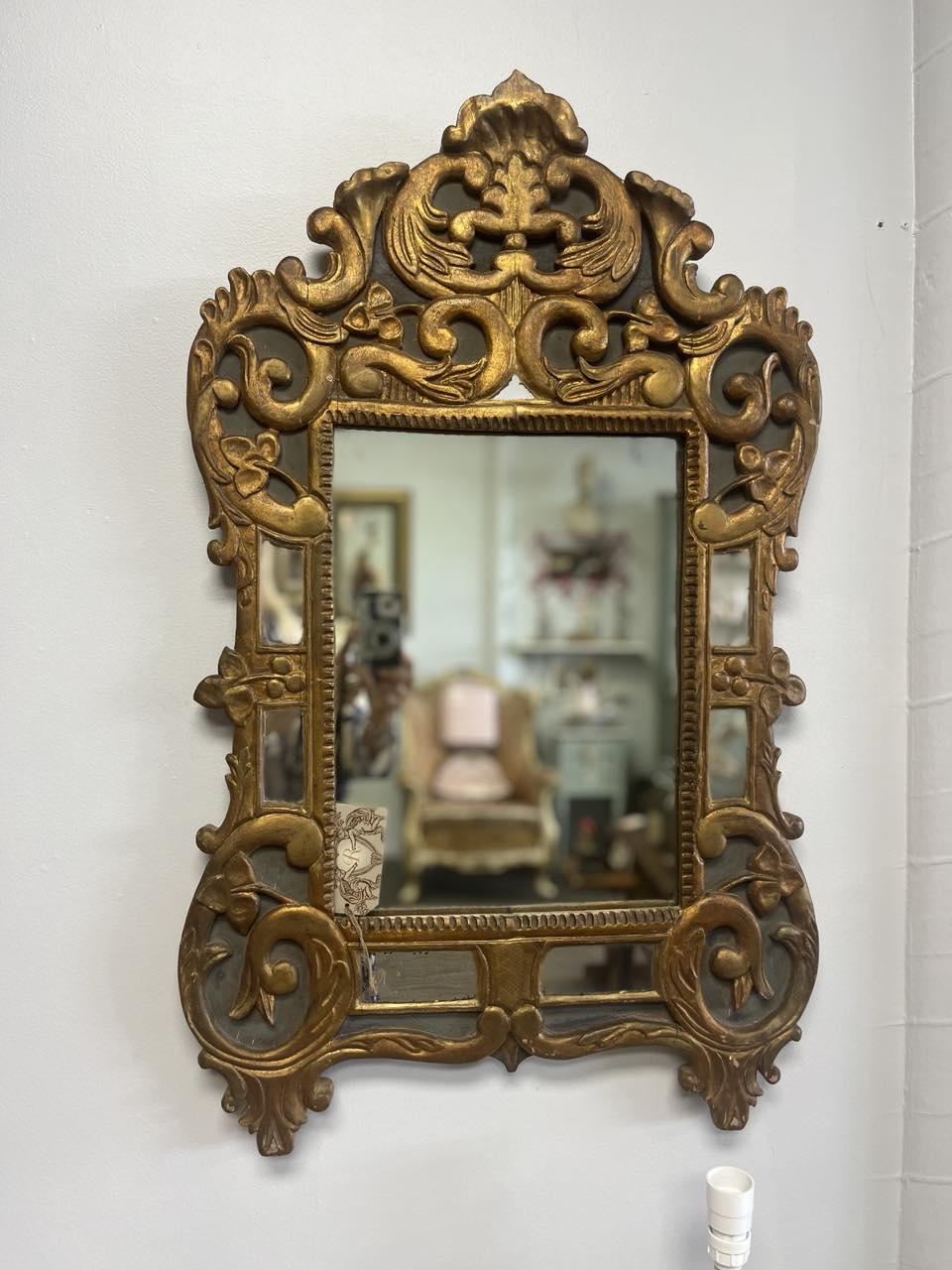 fa3525 Gold Italian antique mirror