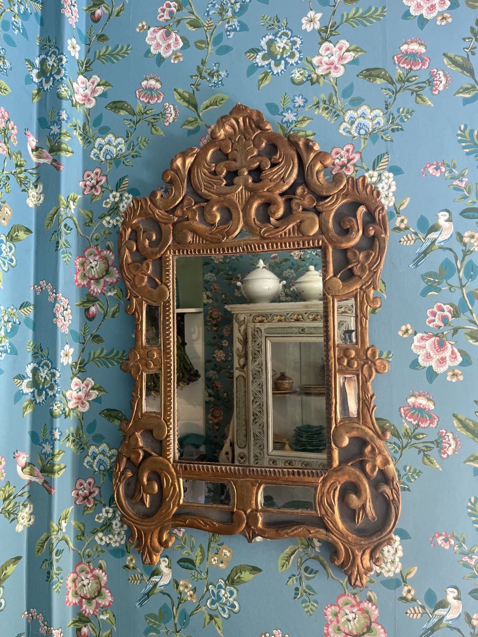 fa3525 Gold Italian antique mirror